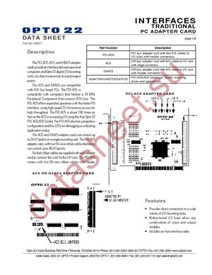 PCI-AC5 datasheet  